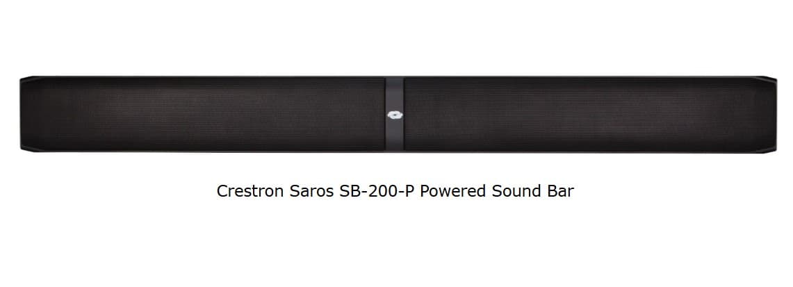 Crestron Saros SB-200-P-B Soundbar, sjónvarps hátalari (3 stk.)